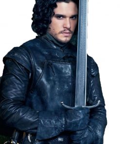 Game of Thrones Kit Harington Black Costume Jacket
