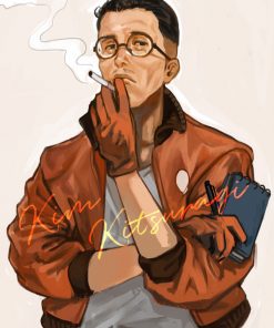 Disco Elysium Kim Kitsuragi Orange Bomber Jacket