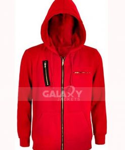 TV Series Money Heist Costume Red Hoodie