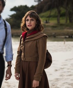 A Private Affair Aura Garrido Brown Cropped Jacket