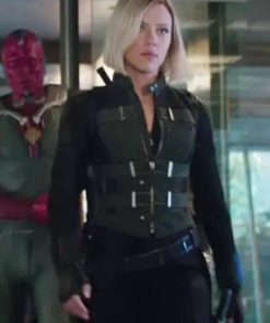 Avengers Infinity War Black Widow Green and Black Vest