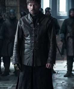 TV Series Game of Thrones Jaime Lannister Black Leather Jacket