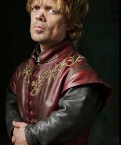 TV Series Game of Thrones Peter Dinklage Maroon Leather Vest