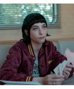 Devon Ross Irma Vep Regina Red Varsity Jacket