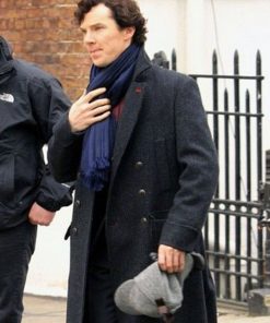 Sherlock Holmes Black Trench Coat