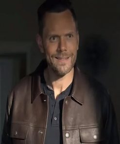 Joel McHale Stargirl S03 Leather Jacket