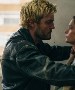 True Things Tom Burke Black Leather Jacket