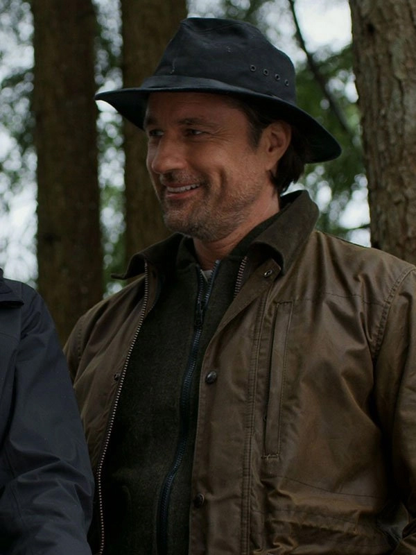 Virgin River Jack Sheridan Brown Cotton Jacket Jack Sheridan Virgin River Brown Jacket