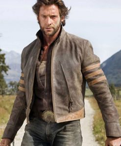 X-Men Origins Wolverine Brown Leather Jacket