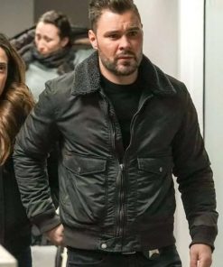 TV Series Chicago P.D. Patrick John Flueger Black Jacket