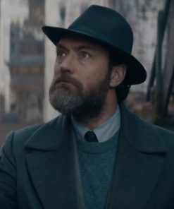 Jude Law Fantastic Beasts: The Secrets of Dumbledore Wool Trench Coat