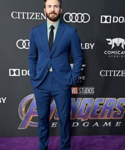 Steve Rogers Avengers Endgame Chris Evans Blue Suit