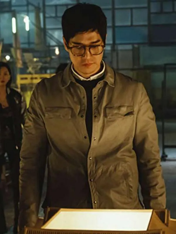 Berlin Money Heist Korea – Joint Economic Area Gray Cotton Jacket Money Heist: Korea – Joint Economic Area Park Hae-soo Gray Jacket