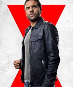 O-T Fagbenle Black Widow Leather Jacket