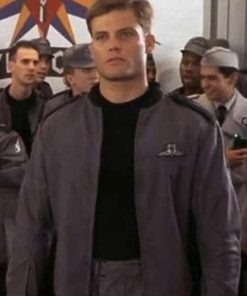 Starship Troopers Movie Costume Mobile Infantry Gray Jacket