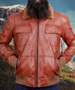 Danny Brown Shearling Leather Jacket