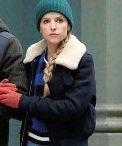 Love Life Anna Kendrick Black Shearling Jacket