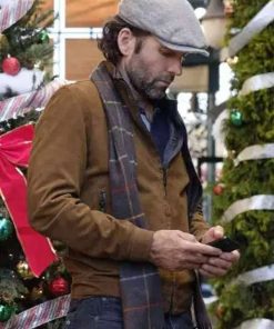 Movie Deliver by Christmas Josh Brown Suede Leather Jacket