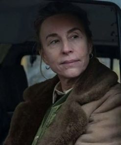 Tv Series Elves Ann Eleonora Jørgensen Brown Leather Trench Coat