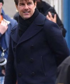 Tom Cruise Mission Impossible 6 Black Wool Coat