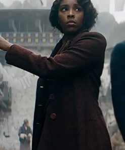 Jessica Williams Fantastic Beasts: The Secrets of Dumbledore Maroon Trench Coat