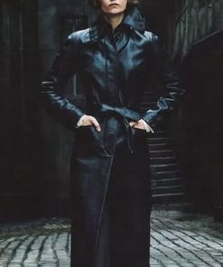 Fantastic Beasts 2 Katherine Waterston Leather Coat