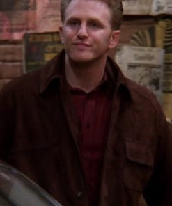Michael Rapaport TV Series Friends Brown Suede Leather Jacket