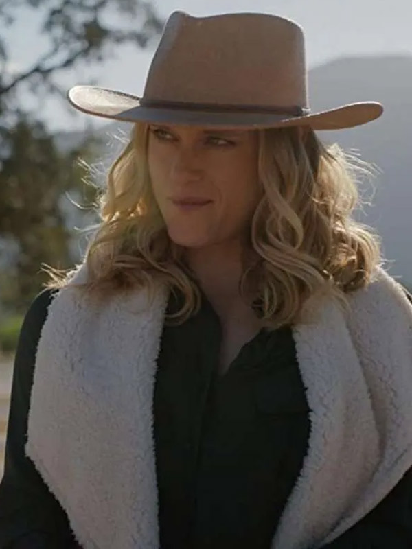 Harper Tucker The Forever Purge Cotton Shearling Jacket The Forever Purge Leven Rambin Shearling Jacket