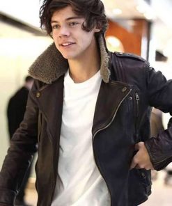 Harry Styles Black Biker Jacket