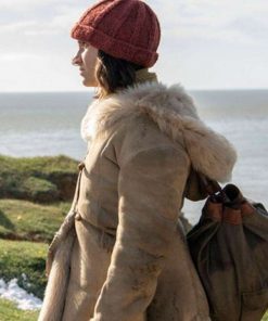 Lyra Belacqua His Dark Materials Shearling Leather Coat