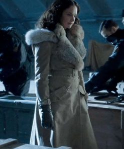 Mrs Coulter His Dark Materials Shearling Cotton Trench Coat