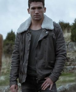 Jaime Lorente Money Heist Shearling Jacket