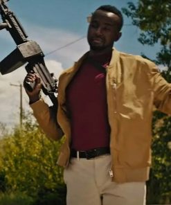 Janvier Katabarwa Bullet Proof Yellow Bomber Jacket