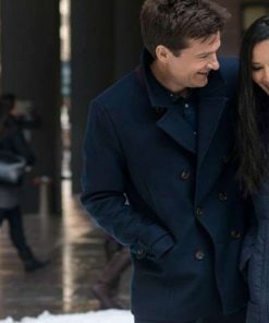 Office Christmas Party Jason Bateman Black Wool Coat