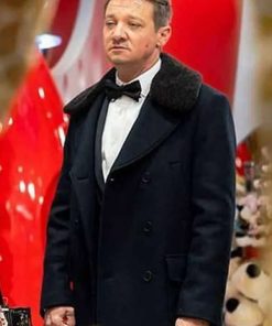 TV Series Hawkeye Jeremy Renner Black Wool Trench Coat