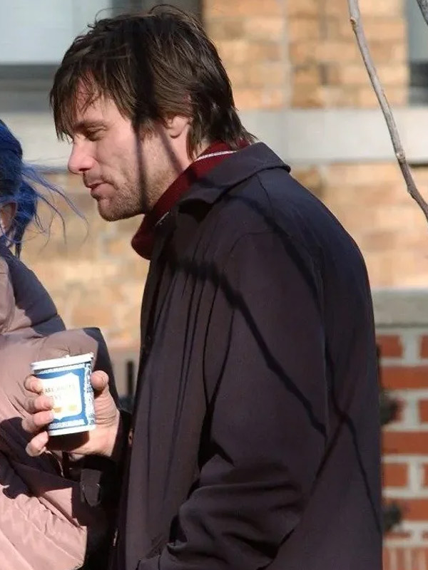 Jim Carrey Eternal Sunshine of the Spotless Mind Trench Coat Eternal Sunshine of the Spotless Mind Joel Barish Coat