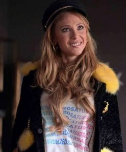 Ted Lasso Keeley Jones Black Fur Jacket