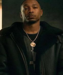 Malcolm M. Mays Power Book III Shearling Leather Jacket