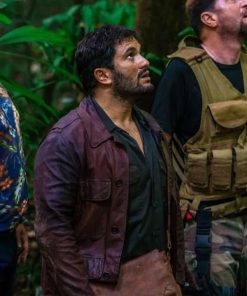 Movie Jack Mimoun et les secrets de Val Verde 2022 Jack Mimoun Leather Jacket