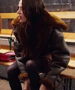 Self Real Girlfriends in Paris Shearling Leather Jacket