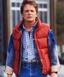 Back to the Future Michael J. Fox Puffer Vest