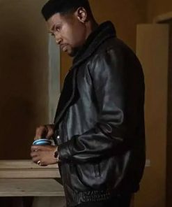 Marvin TV Series Power Book III Black Shearling Leather Jacket