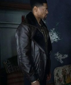 Power Book III Marvin Shearling Leather Jacket