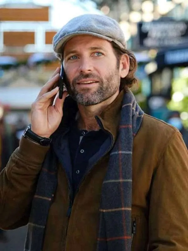 Movie Deliver by Christmas Josh Brown Suede Leather Jacket Eion Bailey Deliver by Christmas Brown Leather Jacket