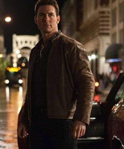 Tom Cruise Jack Reacher Brown Leather Jacket
