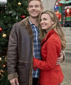 Nostalgic Christmas Trevor Donovan Brown Leather Coat