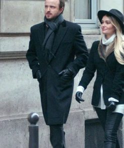 Aaron Paul Black Trench Coat