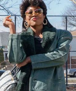 Power Book III Patina Miller Leather Jacket