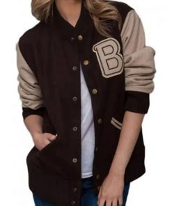 Payday 2 Hotline Miami Brown Letterman Jacket