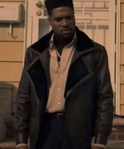 London Brown Power Book III Shearling Leather Jacket